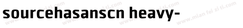 sourcehasanscn heavy字体转换